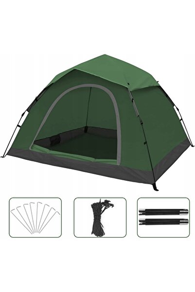 NO BRAND Cort de camping turistic pentru 3 persoane, impermeabil