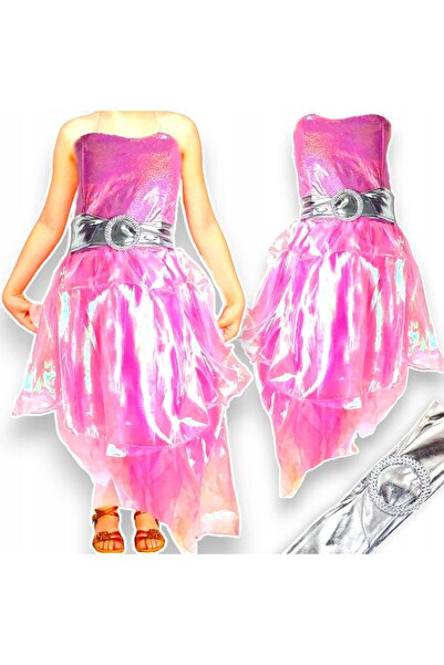 Toys ROCHIE DE BAL PENTRU FETE, PENTRU BALUL „PRINȚESA”, COSTUM DE BAL CU VOLANE