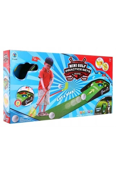 NO BRAND MINI GOLF set de joc de golf pentru copii + 2 crose + efecte sonore