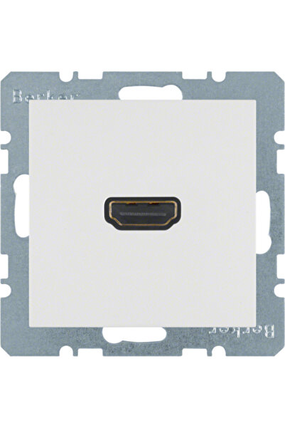 hager Berker B.Kwadrat S.1/B.3/B.7 priză HDMI alb lucios 3315428989