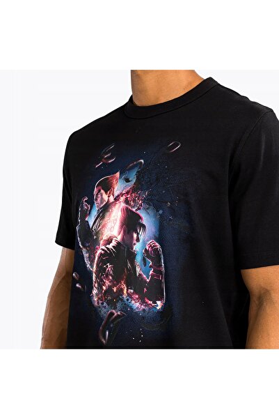 NO BRAND Tricou pentru bărbați Venum X Tekken 8 - Tricou negru/alb S