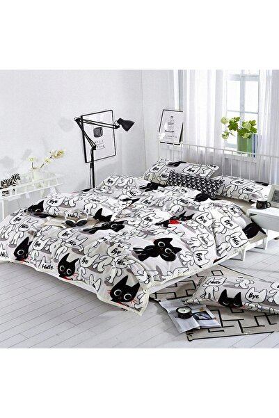 NO BRAND SET DE AȘTERNUTURI 220x200 + 2 FEȚE DE PERNĂ 70x80 BUMBAC SATINAT - ...