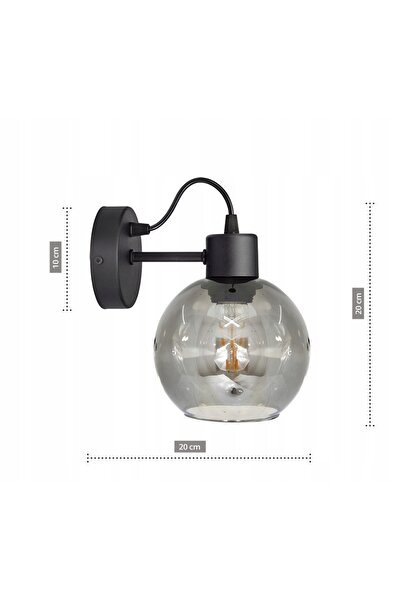 NO BRAND Lampa de perete din sticlă, aplice LED „KULA KULE” LED