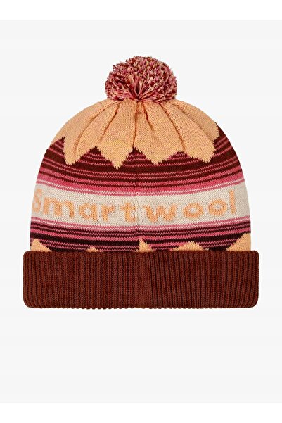 NO BRAND Căciulă Smartwool tricotată de iarnă cu model POM - caisă