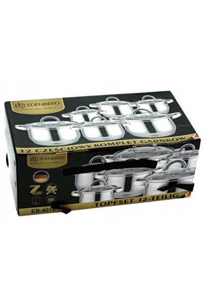 NO BRAND SET FUNCȚIONAL DE OALE 12 piese Oale de inducție din oțel inoxidabil...