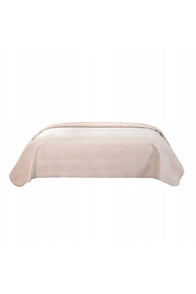 NO BRAND Cuvertură de pat decorativă 170 x 210 cm bej