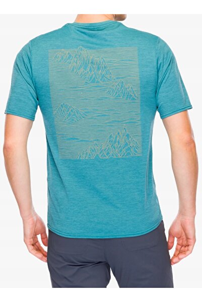 Patagonia Tricou Cap Cool cu imprimeu grafic, cu uscare rapidă, pentru purtar...