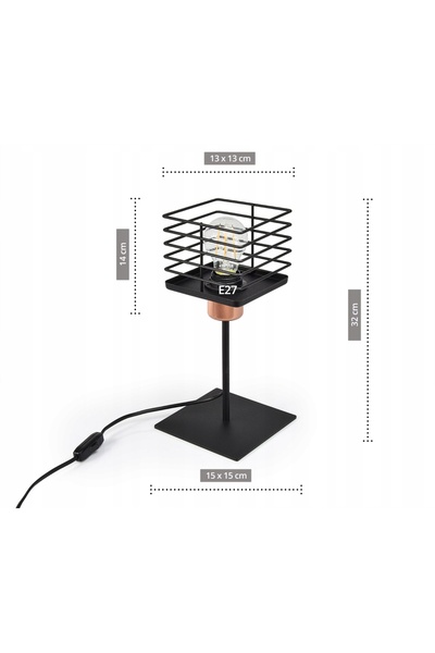 NO BRAND LAMPĂ DE NOAPTE DE BIROU ȘI DE MASĂ LOFT EDISON LED