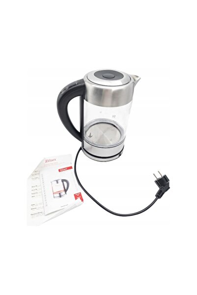 NO BRAND Fierbător electric din sticlă cu LED, 2200W, cu control al temperaturii
