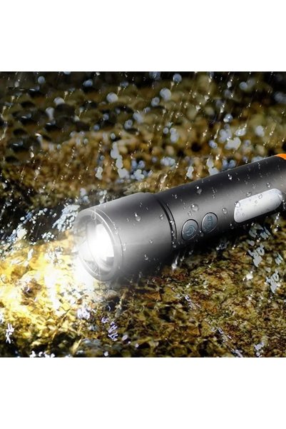 NO BRAND Lanternă tactică militară de vânătoare cu zoom COBA COB USB filtru v...