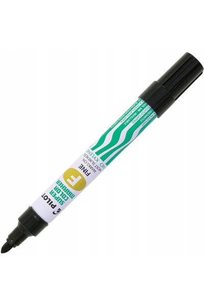 NO BRAND Marker permanent negru rezistent la apă PILOT SCA-F vârf rotund x 12...