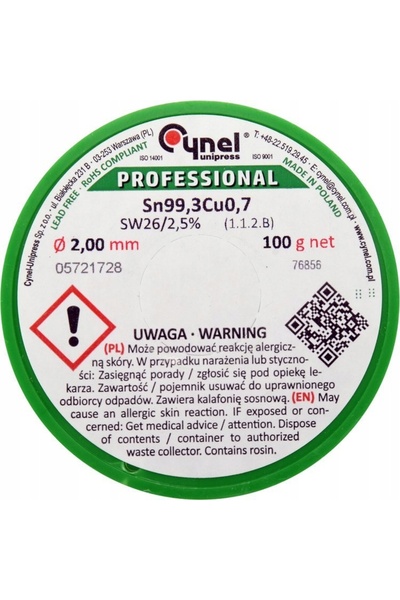 NO BRAND CYNA cu solvent de 2mm, rolă CYNEL 100g