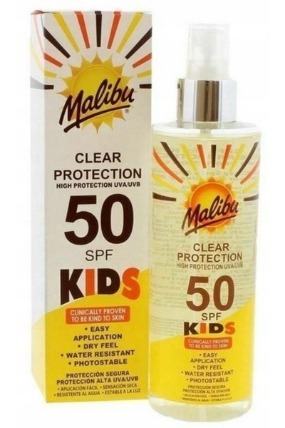 NO BRAND Spray de protecție solară pentru copii SPF 50 spray uscat Malibu 250 ml