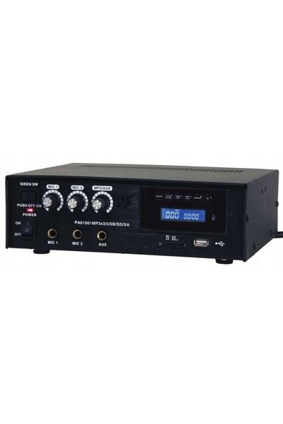 NO BRAND AMPLIFICATOR 3 canale 60W 70V USB SD MP3 telecomandă