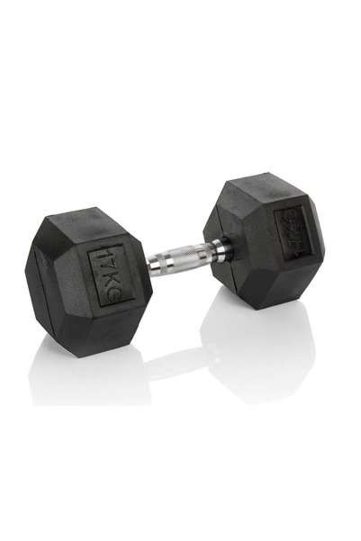 NO BRAND HANTLA HEXAGONALĂ CĂPTUȘITĂ CU CAUCIUC VIVO HEX 17.5 KG