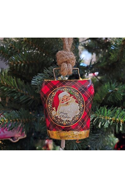 NO BRAND WESTWING Clopoțel metalic de Crăciun, decorațiune de sărbători, 21 cm