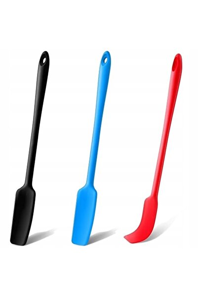 NO BRAND Spatulă din silicon MABOR pentru borcane, cu mâner lung, racletă pen...