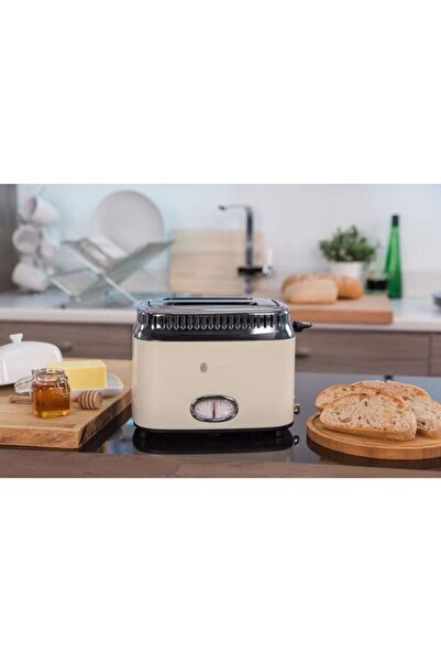 RUSSELL HOBBS PRĂJITOR DE PÂINE RETRO 21682-56 CREAM VINTAGE 1300W TIMMER ANA...