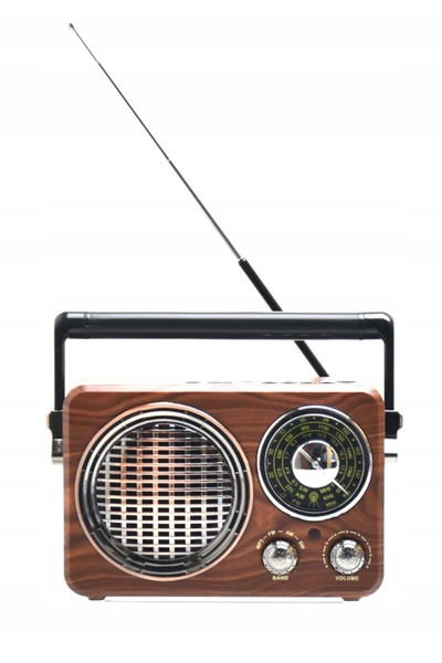 NO BRAND RADIO RETRO USB BLUETOOTH CARDURI SD AM FM AUX DIFUZOR BATERIE CABLU...