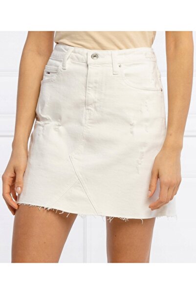 Tommy Jeans Fustă mini în linie A, mărimea M/L