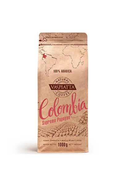 NO BRAND Boabe de cafea vaspiatta Columbia 1kg 100% Arabica