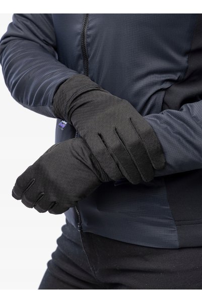 Patagonia Mănuși pentru munte Cap MW Liner Gloves - negru XS