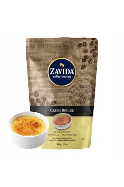 NO BRAND Boabe de cafea aromate Zavida Creme Brulee 340g