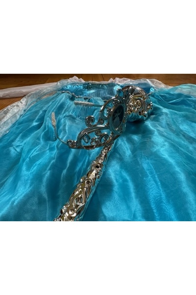 NO BRAND Costum Regina de Gheață Elsa, Rochie pentru Bal și Carnaval, 140 DWF9