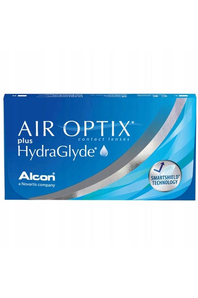 NO BRAND AIR OPTIX HYDRAGLYDE 6 bucăți lentile de contact lunare dioptrie +3.75