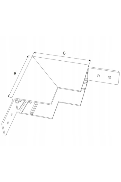 NO BRAND Cornișă adâncă albă pentru șine MT0018 MT0019 Maxlight IP20 48V