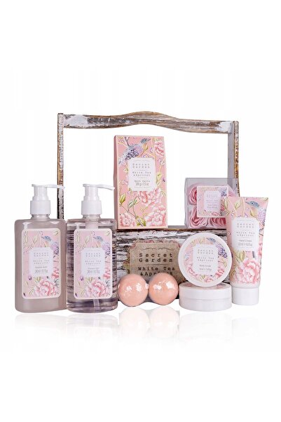 NO BRAND Accentra Secret Garden Set de îngrijire corporală cu Ceai Alb și Caisă
