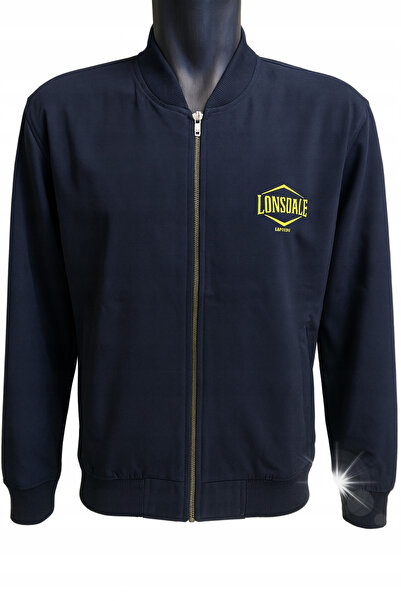 LONSDALE jachetă hanorac cardigan geacă de vânt de primăvară albastru marin m...