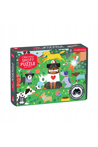 NO BRAND Mudpuppy: puzzle de observație Ziua cu câinii