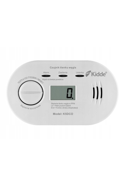 kidde SENSOR CERTIFICAT DE MONOXID DE CARBON CU AFIȘAJ FĂRĂ FIR
