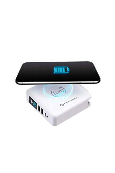 NO BRAND Încărcător de călătorie Forcell 4-în-1, 8000 mAh, QC3.0, USB-C, powe...