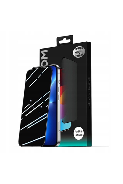Joyroom Sticlă iPhone 16 Plus cu protecție confidențialitate, anti-praf, cu r...