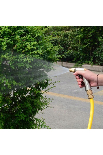 Tvardy Pistol de apă pentru grădină, pulverizator cu 4 moduri reglabile, din ...