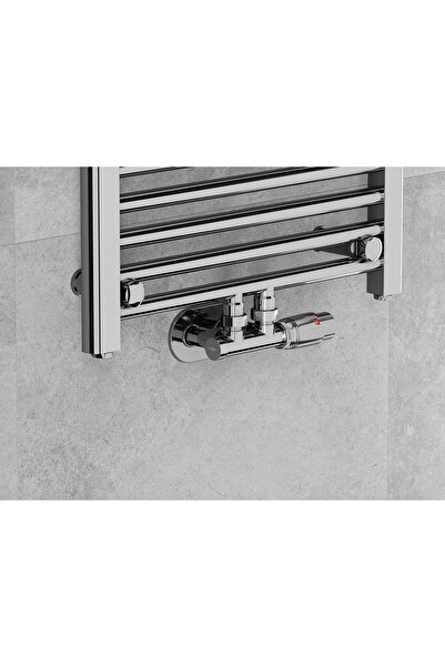 Mexen Robinet termostatic de radiator unghiular 1/2 " cu cap cromat