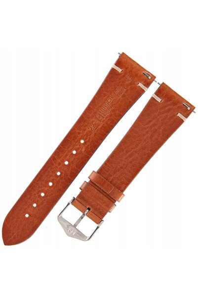 NO BRAND HIRSCH Bagnore L - BRONZ AURIU - 22 mm - Curea de ceas din piele
