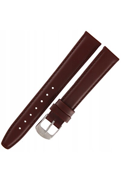 NO BRAND HORIDO 0077 - MARO ÎNCHIS - 16mm - Curea de ceas din piele texturată