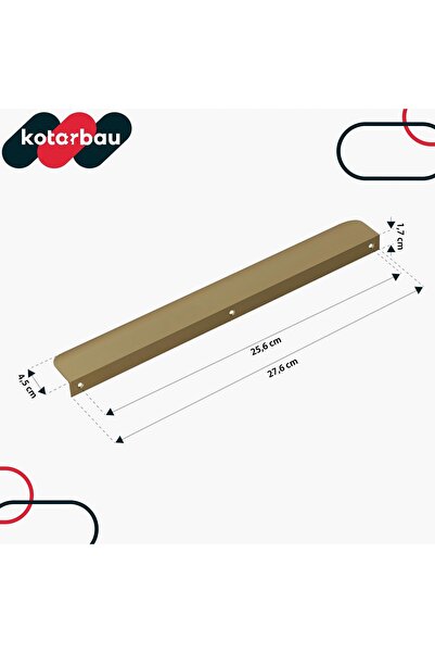 NO BRAND 276mm 6 piese Mâner de tragere pentru mobilă, modern, din aluminiu, ...