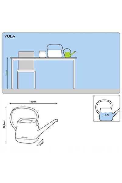 NO BRAND Stropitoare Yula 1.7 L gri-taupe Lechuza