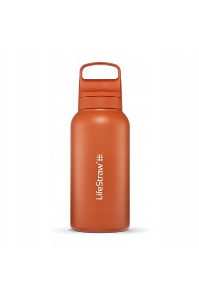 NO BRAND LifeStraw Go 2.0 Oțel 1 L Sticlă cu filtru portocalie