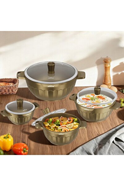 NO BRAND Set de oale HOMELUX 8 EL. INDUCȚIE/GAZ 20/24/28/32CM BRONZ