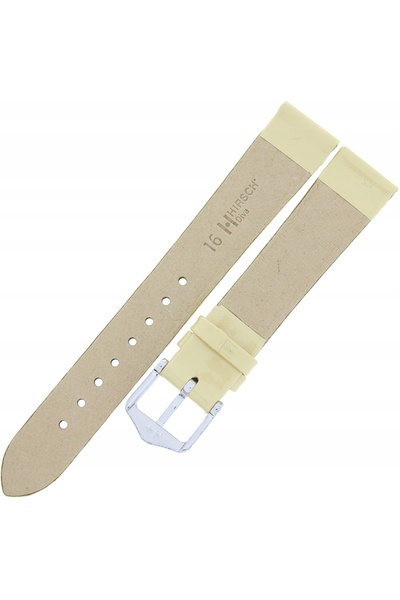 NO BRAND HIRSCH Diva M - BEIGE - 16mm - Curea de ceas din piele