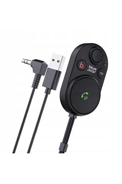 NO BRAND Transmițător Bluetooth 2 în 1 AUX CarLink BT62 negru BLUE STAR