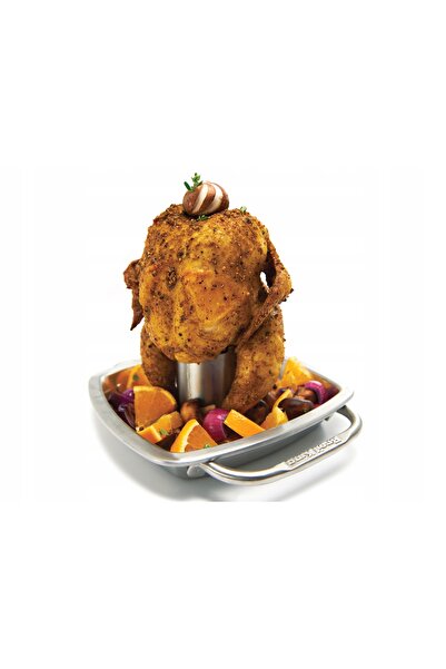 NO BRAND Broil King 69133 Suport pentru fript pui cu tavă de copt