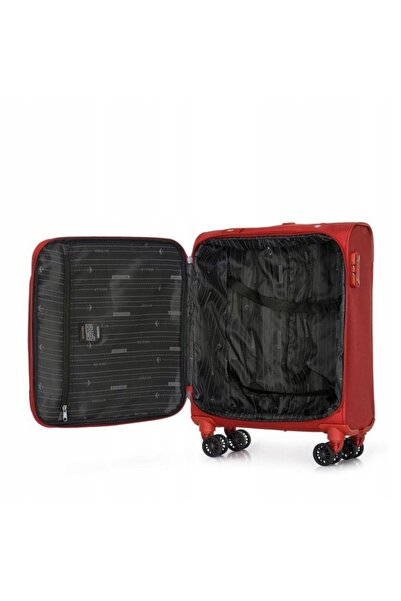 NO BRAND Valiză moale WITTCHEN cabină 56-3S-651 roșie 36 L