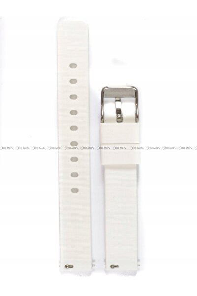 NO BRAND LAVVU LS00W14 - 14 mm - ALB - Curea de ceas din silicon