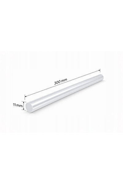 NO BRAND Adeziv termofuzibil incolor pentru pistol de lipit, cartușe 11x300mm...